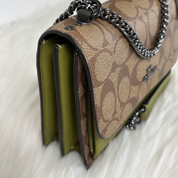 NWT Coach Mini Klare Crossbody In Signature Canvas Purse - Picture 3 of 8